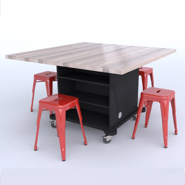 Creation Cube with Butcher Block Top