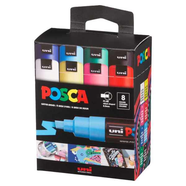 8-Color Paint Marker Set - PC-8K Broad Set