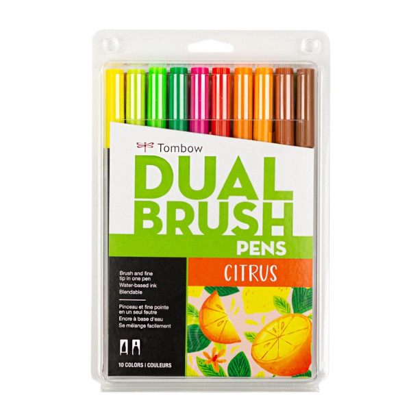 Dual Brush 10-Pen Set - Citrus