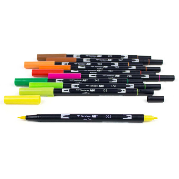 Dual Brush 10-Pen Set - Citrus