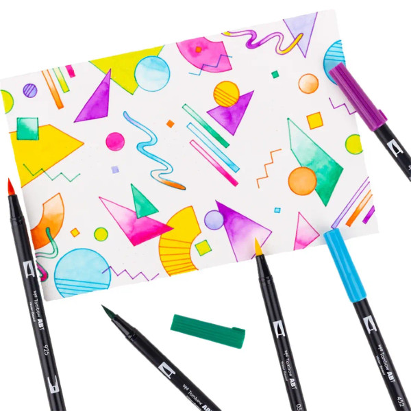 Dual Brush 10-Pen Set - Eighties