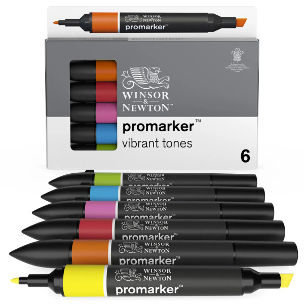 ProMarker Vibrant Tones 6-Color Set