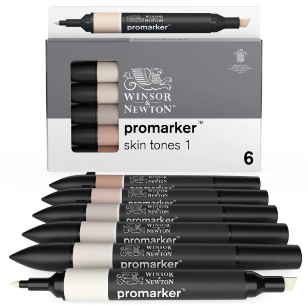 ProMarker Skin Tones #1 6-Color Set