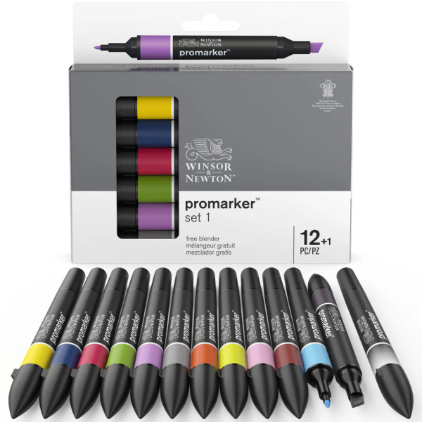 ProMarker Set #1 - 12+1 Color Set