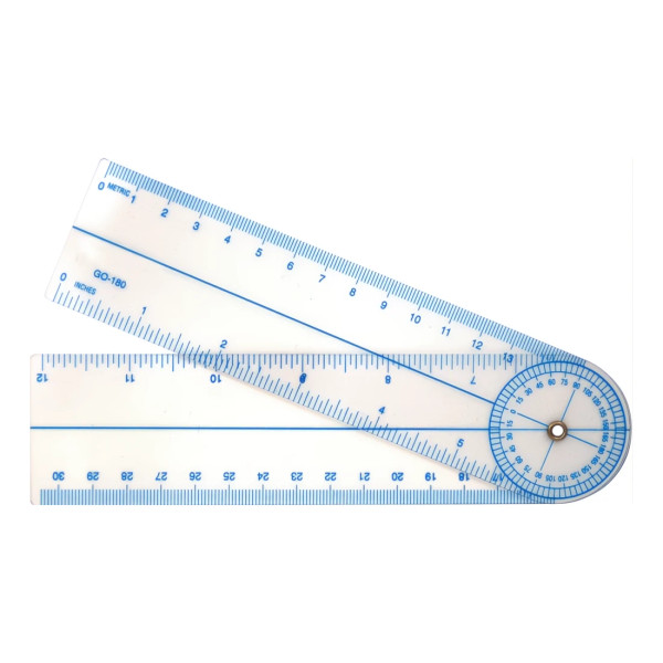 C-THRU 7" Goniometer Quick Angle Protractor Measuring Tool