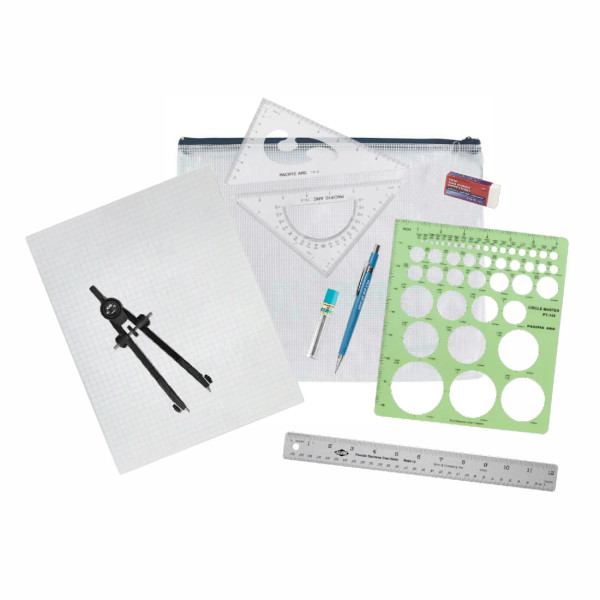 High School Drafting Kit – Beginner Technical Drawing Set