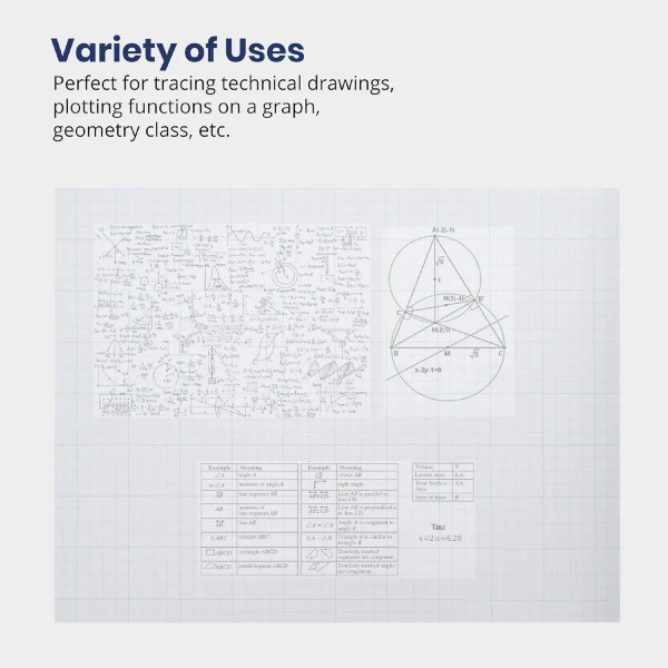 24" Vellum Rolls - 4x4 Grid