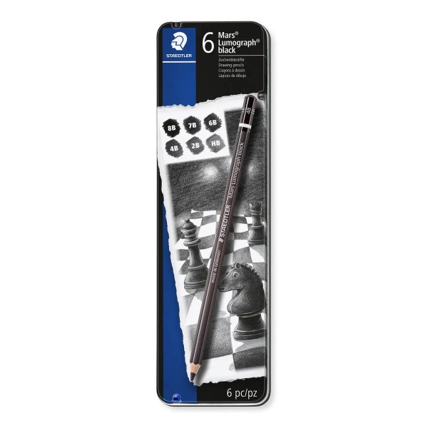 Lumograph Black 100B Pencil Set