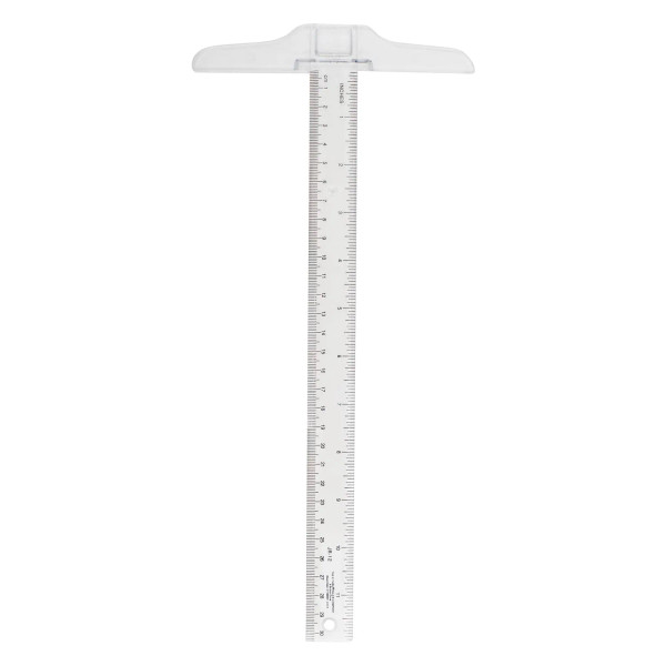 12" Clear Plastic Junior T-Square