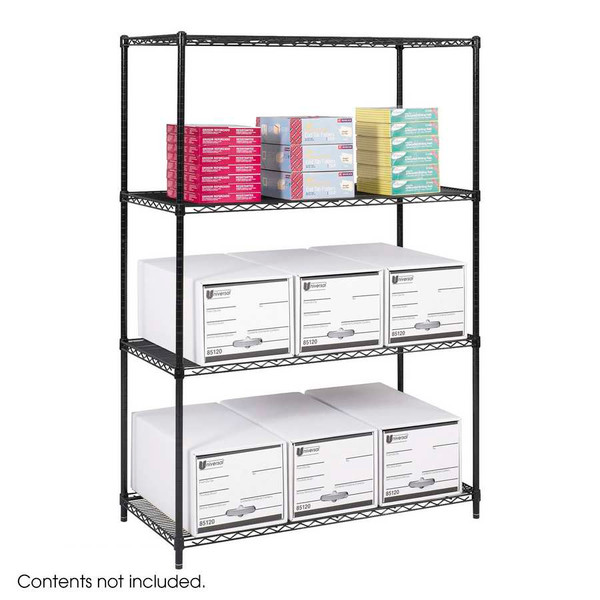 Industrial Wire Shelving - Starter Unit - 48"W x 24"D x 72"H