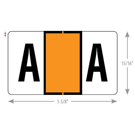 5800 Series End Tab Alpha Labels - Book & Refills