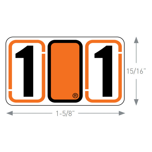 Jeter 7700-R Series Numeric Labels - Rolls