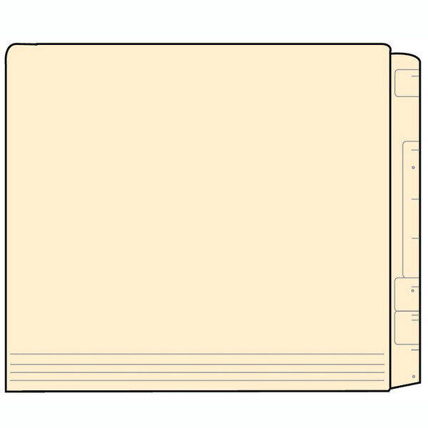 Letter Extra Tall Super Coder File Folders, No Fasteners, Pack of 100