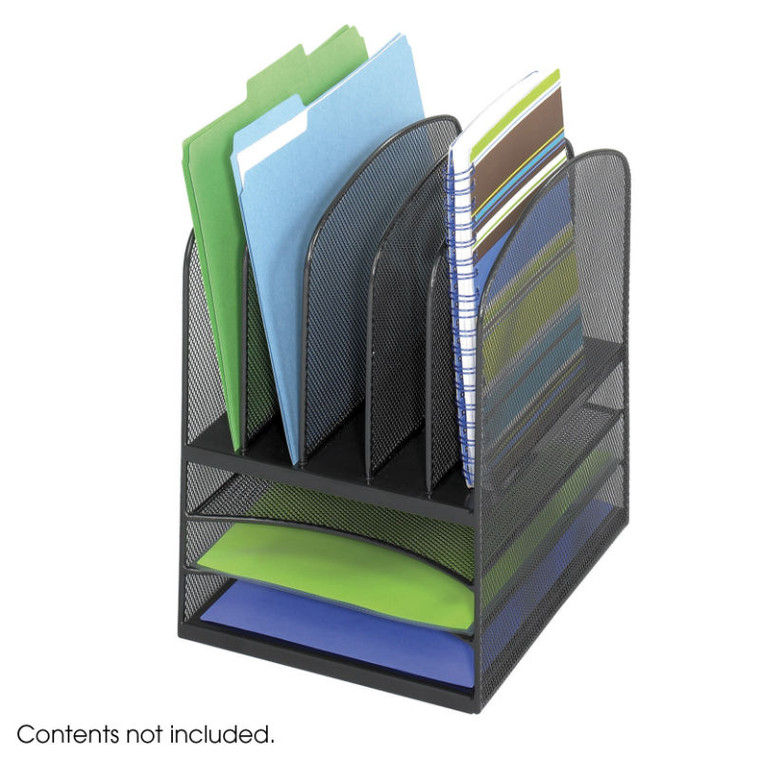 Onyx Desk Organizer 3 Horizontal 5 Upright