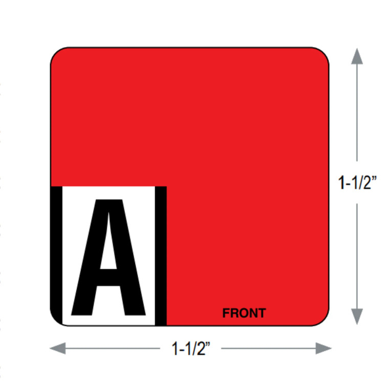 Series 7500 Top Coder Alpha Labels