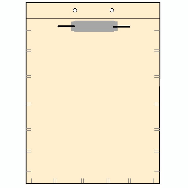 Top Hinge File Divider with Fastener - Letter Size
