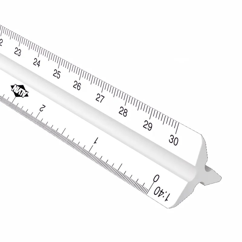 Metric drafting scale