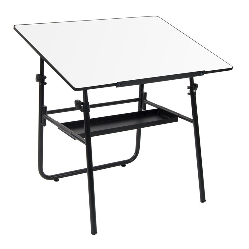 Fold-away drafting table