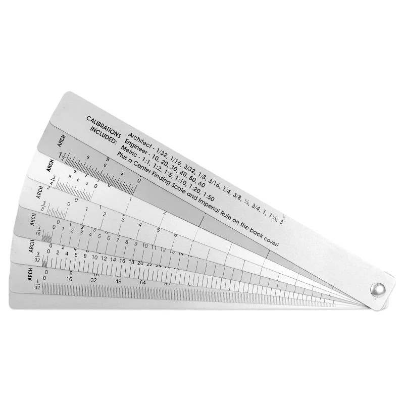 Drafting fan scale
