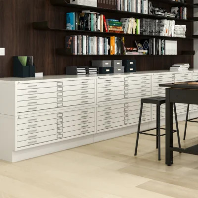 Flat files for blueprints maps plans and artwork