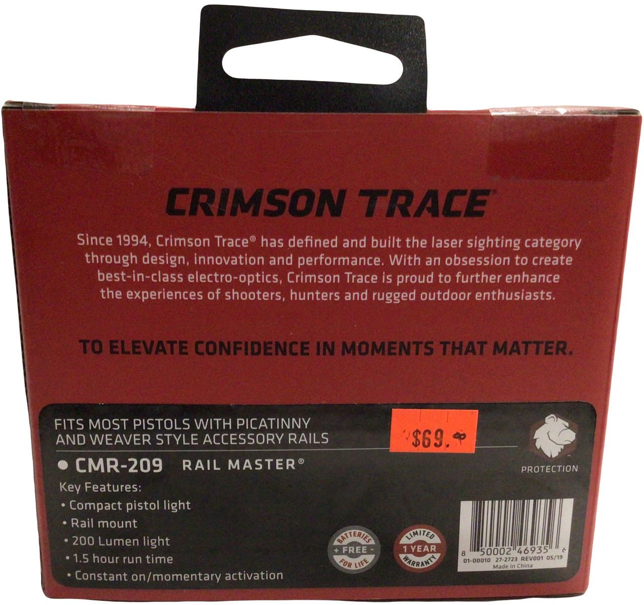 Crimson Trace CMR-209 Flashlight