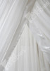 Pure silk bed canopy showing 16 momme silk satin ceiling detail