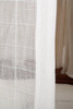 Cotton mosquito net hem detail showing fully hemmed opening