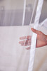 Close-up of polyester mosquito netting 360 holes per inch