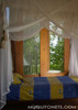 Cotton mosquito net box showing structured canopy shape