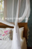 Box mosquito net corner detail showing internal and external ties
