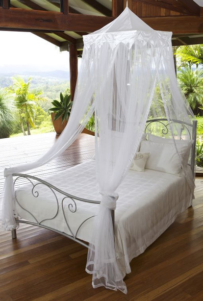 Polyester temple mosquito net for Twin Full Queen and King beds