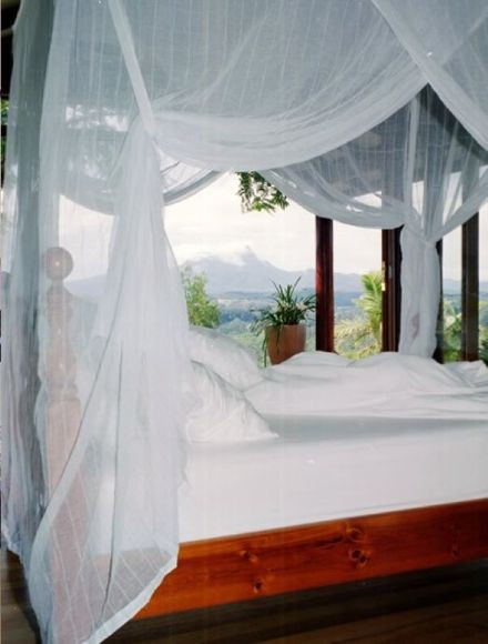 Cotton mosquito net box shape for Double and Full bed