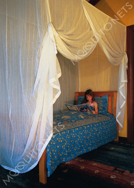 Cotton mosquito net box for Single and Twin beds