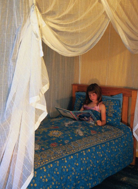 Cotton mosquito net box for Single and Twin beds