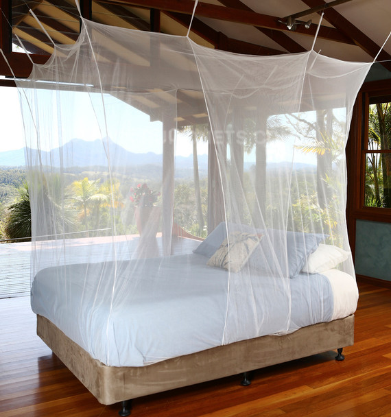 Jumbo polyester mosquito net box for King and Queen bed