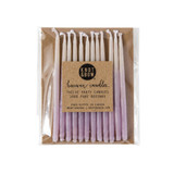 Ombré Beeswax Party Candles, Violet