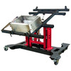 Multi-position panel assembly table with electric tilting and height adjustment-with panel.