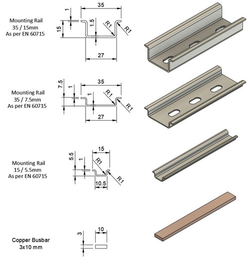Rix Tools DRC-4 Multi-Profile DIN Rail Data Sheet