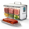 HOMENOTE Sous Vide Container 12 Quart with Lid & Rack and Sleeve - BPA Free Complete Sous Vide Accessories Kit