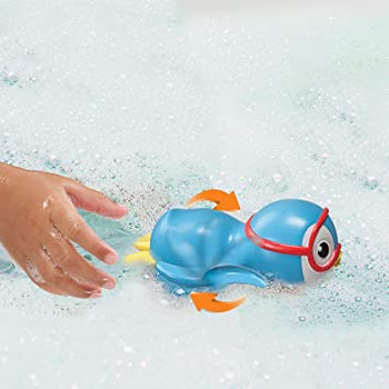 Munchkin® Wind Up Swimming Penguin Baby and Toddler Bath Toy, Blue #2