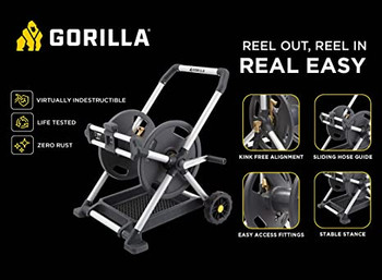 Gorilla 225’ Aluminum Zero-Rust Mobile Hose Reel #4