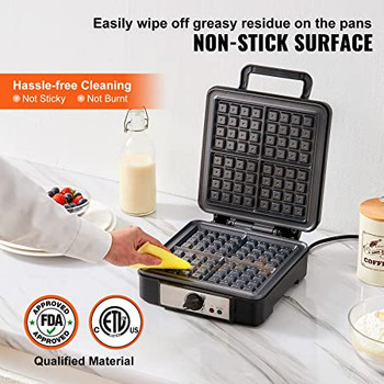 VEVOR Waffle Maker, 4 Slices per Batch #3