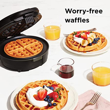 Chefman Anti-Overflow Belgian Waffle Maker w/Shade Selector, Stainless Steel #4