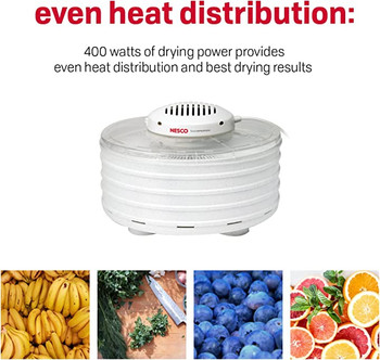 NESCO FD-37A Food Dehydrator, For Snacks, Fruit, Beef Jerky, Speckled White #3