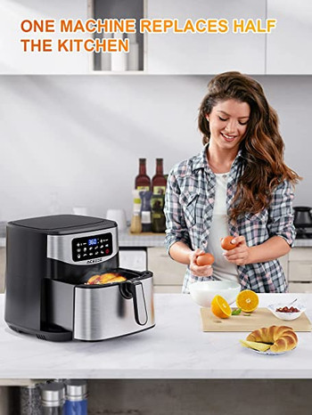 Acezoe Stainless Steel 7.4 QT Digital Air Fryer #6