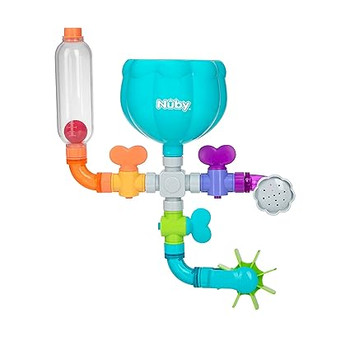 Nuby Wacky Waterworks Pipes Bath Toy with Interactive Features for Cognitive #5