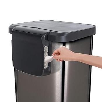 Glad Stainless Steel Step Trash Can with Odor Protection #4