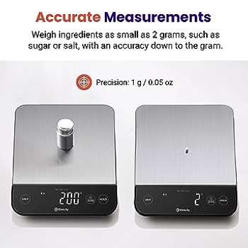 Etekcity Food Kitchen Scale 22lb, Digital Weight Grams and Oz for Weight Loss, Baking and Cooking, 0.05oz/1g Precise Graduation #2