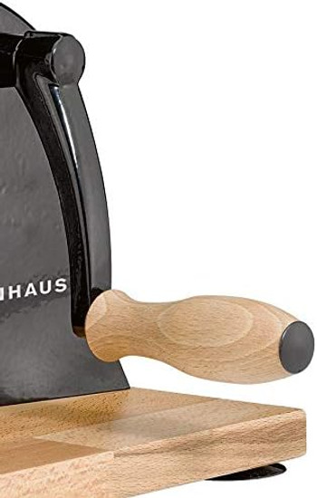 Zassenhaus Manual Bread Slicer, Classic Hand Crank Home Bread Slicer (Black) 11.75 Inch by 8 Inch #2