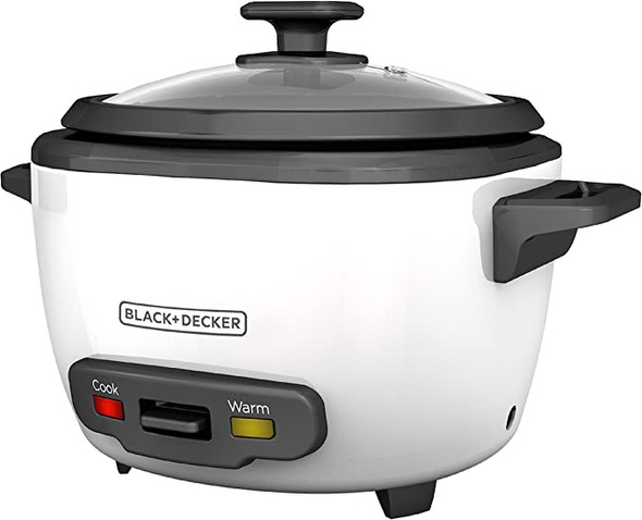 BLACK+DECKER 16-Cup Cooked/8-Cup Uncooked Rice Cooker and Food Steamer
